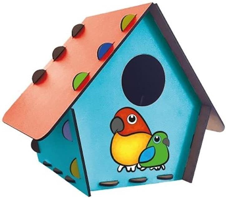Redka Kumtoys Kuş Evi Ahşap Kuş Evi Ahşap Maket Boyama