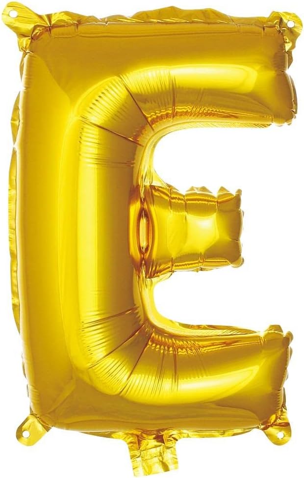 Alternative view of E Harfi 16 İnç Gold Renk Folyo Balon 36 CM (Altın)