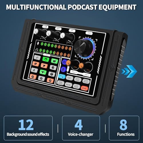 Ses Kartı Youtube Kick Podcast ve Yayıncı, Ses Kartı, DJ Mikser, Taşınabilir Podcast Prodüksiyon Stüdyosu, Canlı Yayın, Kayıt, Oyun için Kondenser Ses Kartlı Mikrofon Mikseri P800 - Görsel 3