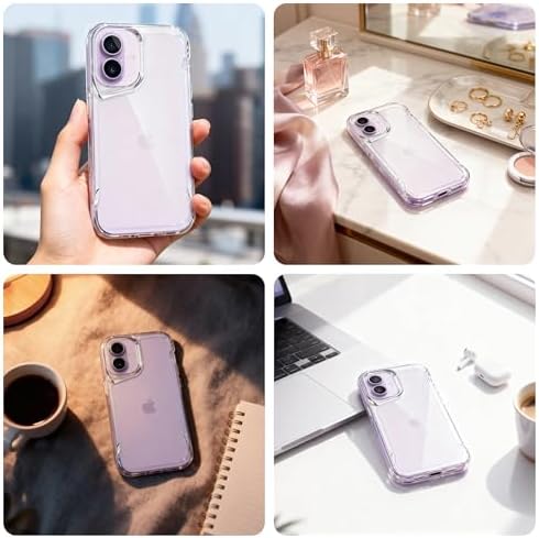 iPhone 17 için Defend Serisi Kristal Berraklığında Ultra Şeffaf Arkası Sert Polikarbonat Kenarları Yumuşak Silikon Super Koruyucu Özellikli Kılıf (Şeffaf, 17) - Görsel 2