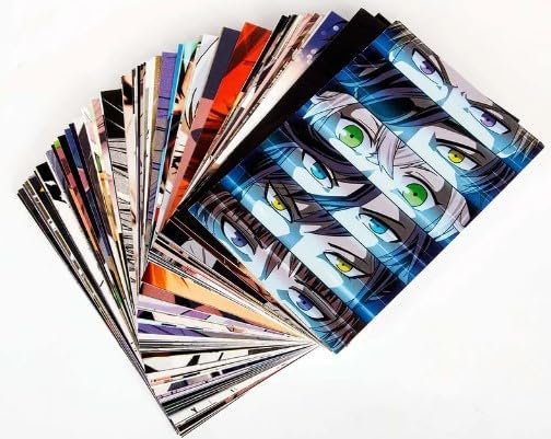 Alternative view of 84 Adet Anime Manga Duvar Kolaj Kiti – Yüzler ve Gözler Poster Seti, Kawaii Anime Kolaj Kartları, Kuşe Kağıt 350 gr, 10x15 cm, Yüksek Kaliteli Duvar Dekorasyonu, Kutulu Ambalaj