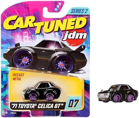 Alternative view of JDM Seri 2 1971 Toyota Celica GT, Siyah, Diecast Metal Oyuncak Araba, Koleksiyon Arabası