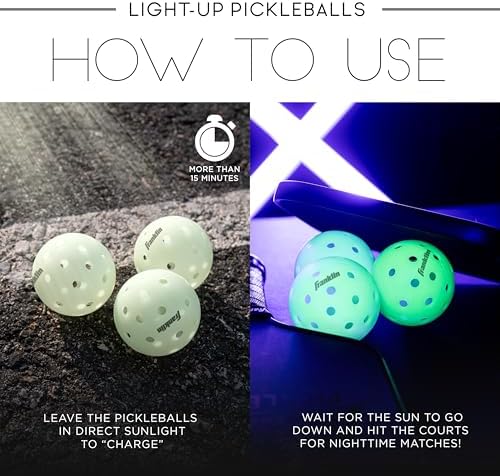 Alternative view of Franklin Sports Karanlıkta Parlayan Pickleball Topları, 3'lü Paket