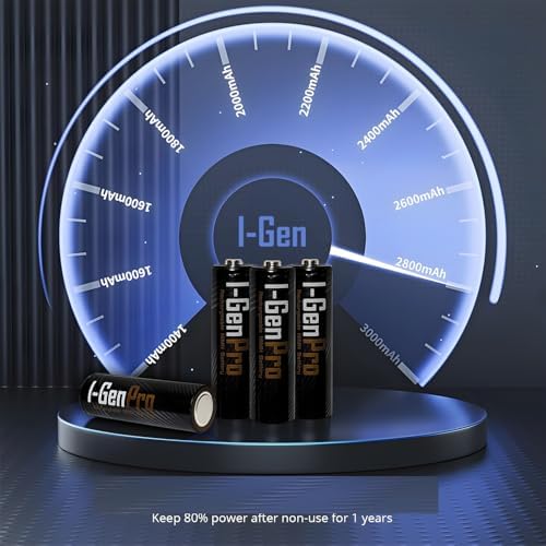 I-Gen G821 8'li Pil Şarj Aleti + 4 Adet AA Pro 2950 mAh + 4 Adet AAA Pro 1100 mAh Şarjlı Kalem Pilli Set 1.2V Ni-MH - Görsel 3