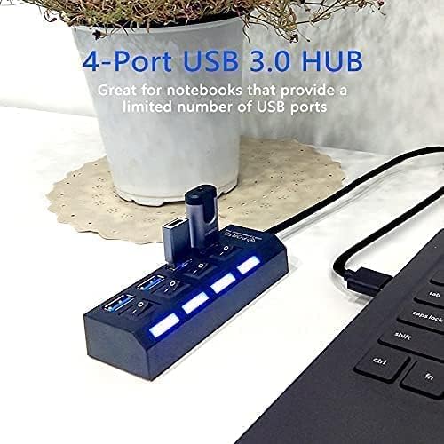 Port-13 4 PORT HUB USB 3.0 ÇOĞALTICI ÇOKLAYICI PG-288-30 Santimetre Siyah Renk
