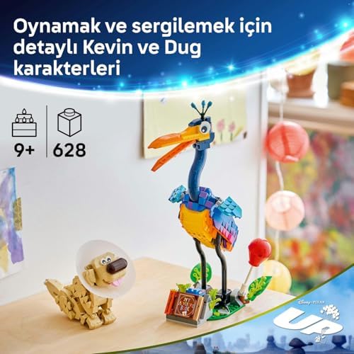 Alternative view of ve Pixar Kevin ve Dug 43290-9 Yaş ve Üzeri Kız ve Erkek Çocuklar için Yukarı Bak Filminden 2 Karakter İçeren Yaratıcı Oyuncak Yapım Seti, Çocuklar için Eğlenceli Hediye Fikri (628 Parça)
