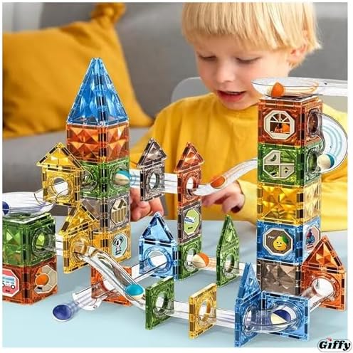 Alternative view of /Manyetik Oyuncak Manyetik Blok Seti Stem Oyuncak 60 Parça -Magic Magnetic Blocks