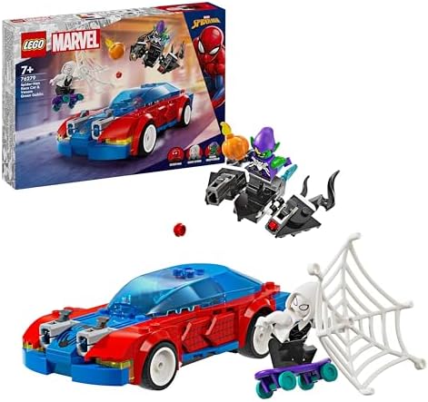 Alternative view of | Örümcek Adam Yarış Arabası ve Venom Green Goblin 76279 – 7 Yaş ve Üzeri Kız ve Erkek Çocuklar için Spidey Minifigürü İçeren Oyuncak Yapım Seti, Doğum Günü Hediyesi Fikri (227 Parça)