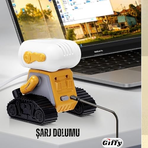 Alternative view of /Oyuncak Uzaktan Kumandalı El Sensörlü Akıllı WALL-E Robot Dahili Şarjlı Işıklı Sesli FULL Fonksiyonlu El Hareketlerini Algılayabilen Farklı Işık Kombinasyonlu Akıllı RC Robot (SARI)