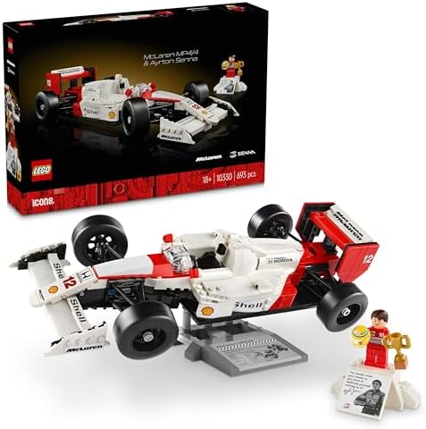 McLaren MP4/4 ve Ayrton Senna 10330 - Araç Tutkunu Yetişkinler için Koleksiyonluk Yaratıcı Model Araba Yapım Seti, Doğum Günü Hediyesi Fikri (693 Parça) - Görsel 3