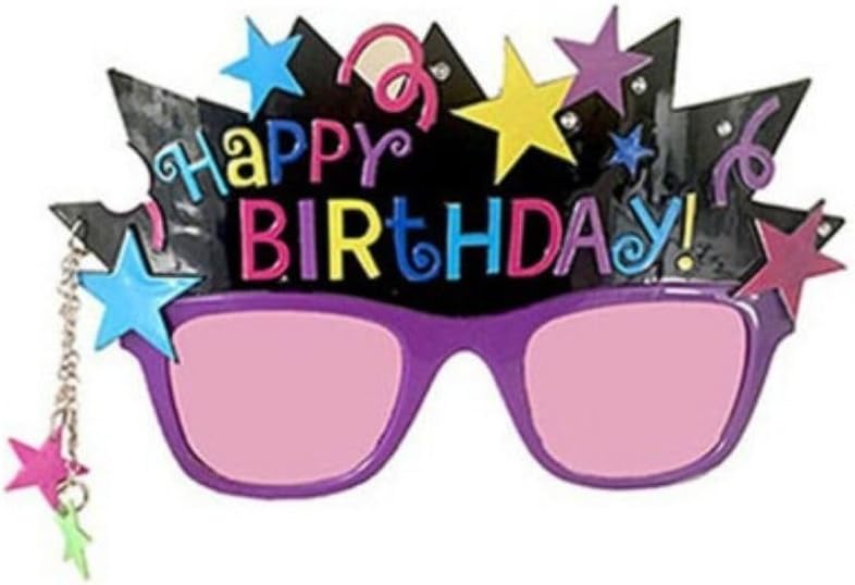 Star Renkli Happy Birthday Gözlüğü 1 Adet