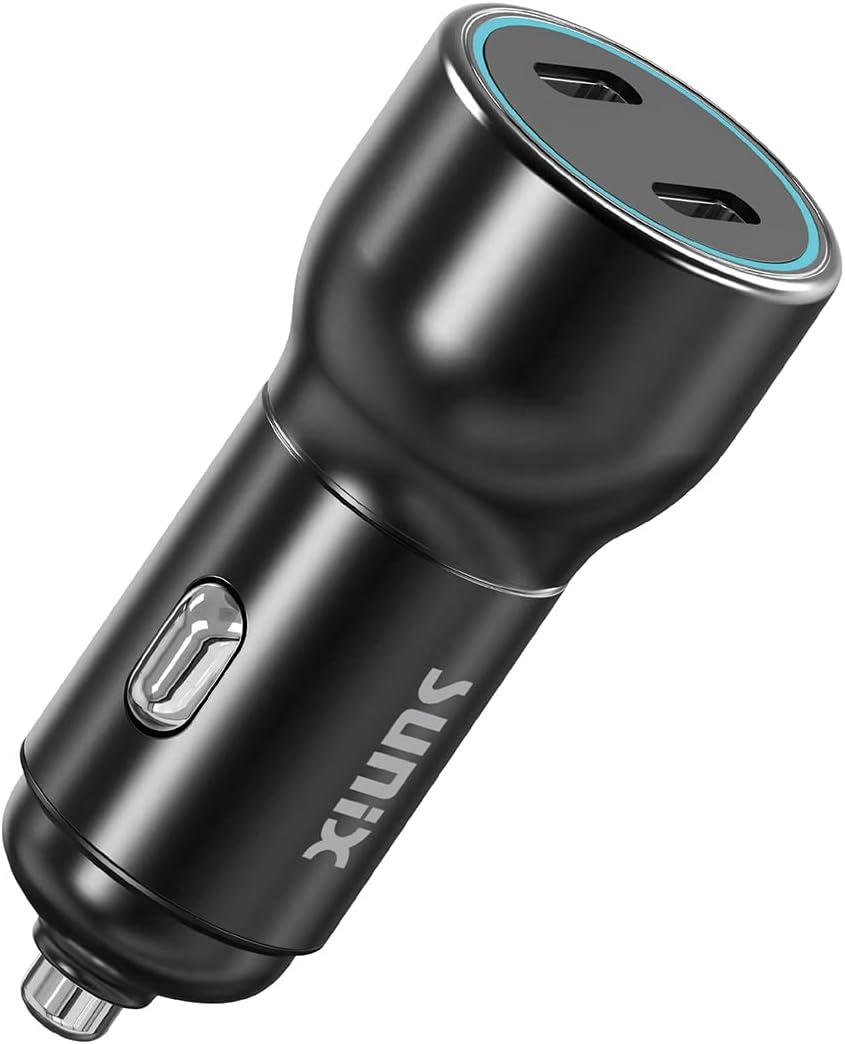 50W PD Çift USB-C Çıkışlı Araç Şarj Cihazı Başlık C-500