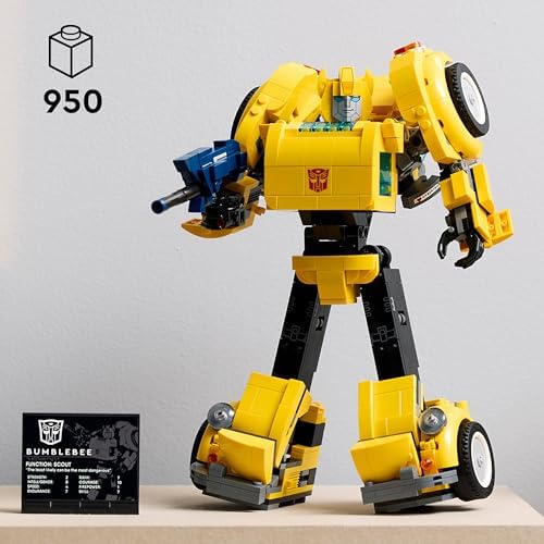 Bumblebee 10338 - Yetişkinler İçin Koleksiyonluk Robot Aksiyon Figürü Yapım Seti (950 Parça)