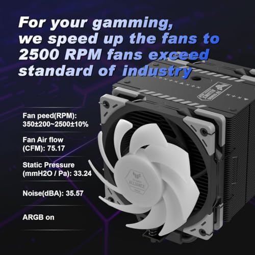 Scythe Mugen 6 TUF GAMING EDITION SİYAH, 120mm WONDER TORNADO Fanlı Sessiz Hava Soğutucu, Intel LGA 1700 & AMD AM5/AM4 Uyumlu – Tower Soğutucu