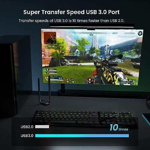 Alternative view of Tenda U18a Wi-Fi 6 Adaptör USB 3.0, AX1800 Çift Bantlı Wireless Adaptör, 1201Mbps 5GHz, 574Mbps 2.4GHz, Tak ve Çalıştır, MU-MIMO Teknolojisi, WPA3, Windows 10 Desteği, Siyah