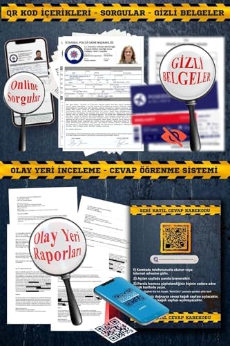 Çözülmemiş Davalar Dedektiflik Suç Çözümleme Oyunu Seri Katıil Dosyası - Gizem Bulmaca Cinayet Çözme Kutu Oyunları - Katil Bulma Dedektif Oyunu - Suçlu Kim, Cinayeti Çözebilir Misin? (Dava-7) - Görsel 3