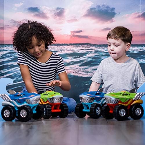Teamsterz Sun-Hti-Tmz-Motorize Köpek Balığı Araba M.Moverz Robo Shark 24 Cm, Ses/Işık 2R