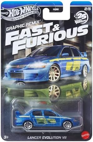 Alternative view of Fast and Furious Graphic Remix Auto LANCER EVOLUTION VII - Model Cast Ölçek 1:64 - Uzunluk 7 cm - JBY47