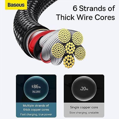 Alternative view of Tungsten Gold Hızlı Şarj Kablosu USB to Type-C 100W, 1m, Siyah