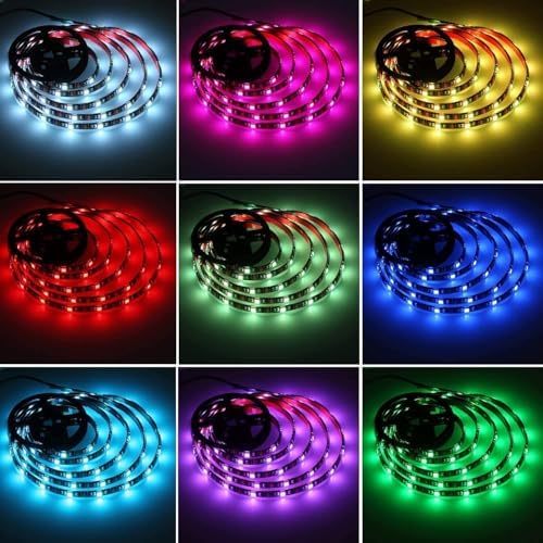 Ema Dükkan Tv Monitör Arkası Kumandalı RGB Şerit Led İç Mekan Led Işıldak | Animasyonlu RGB Şerit Led (1 Metre)