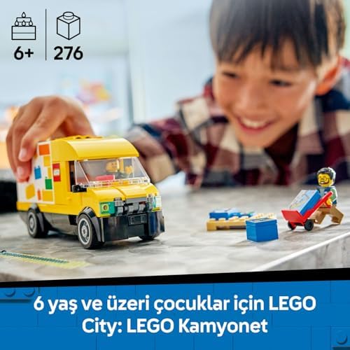 Alternative view of City: Kamyonet 60500 – 6 Yaş ve Üzeri Erkek ve Kız Çocuklar için Sürücü ve İşçi Minifigürleri İçeren Yaratıcı Dekoratif Oyuncak Yapım Seti, Çocuklar için Eğlenceli Hediye Fikri (276 Parça)