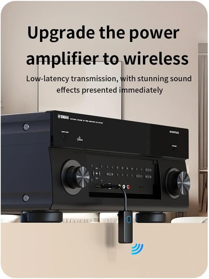 Alternative view of Bluetooth 5.4 Ses Alıcı & Verici – 2’si 1 Arada AUX Adaptör, 3.5mm Jak, USB-C Şarj, 15m Kablosuz Menzil, 180mAh Batarya, Araç & Ev Hoparlör için Kablosuz Müzik Adaptörü | M30