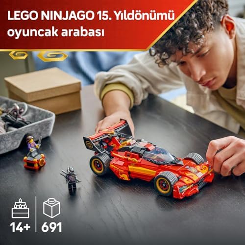 Alternative view of X-1 Ninja Turbo Otomobili 15. Yıl Dönümü 71867-14 Yaş ve Üzeri Kız ve Erkek Çocuklar için 3 Minifigür İçeren Yaratıcı Oyuncak Yapım Seti, Dekoratif Oyuncak Araba Hediye Fikri(691 Parça)