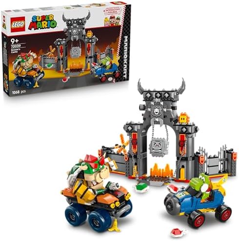 Super Mario: Mario Kart – Bowser Kalesi 72039 – 9 Yaş ve Üzeri Çocuklar İçin Bowser Kale Temalı Yaratıcı Oyuncak Yapım Seti, Genişletilebilir Oyun Deneyimi ve Eğlenceli Hediye Fikri (1068 Parça)