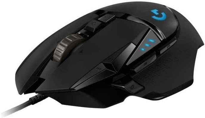 G G502 HERO Kablolu Oyuncu Mouse, LIGHTSYNC Teknolojisi, 25.600 DPI, 11 Programlanabilir Tuş, 121 gr Ağırlık, Siyah