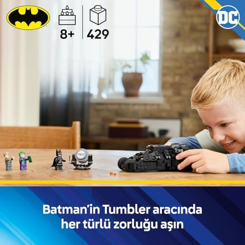 DC Batman: Batman Tumbler, Two-Face ve Joker’e Karşı 76303-8 Yaş ve Üzeri Çocuklar İçin Yaratıcı Oyuncak Yapım Seti, Doğum Günü Hediyesi (429 Parça)