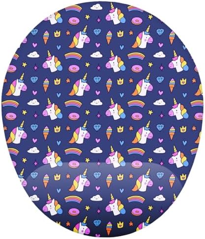 Unicorn Desenli Bilek Destekli Mouse Pad
