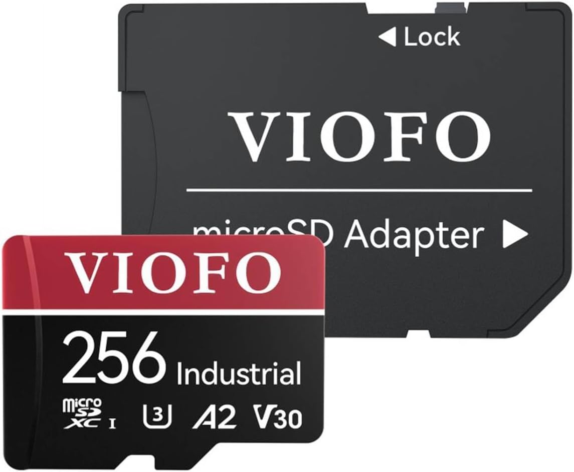 Viofo High Endurance 256GB Class 10 A2 V30 100MB/s Okuma 90MB/s Yazma Micro SD Hafıza Kartı