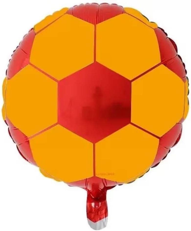 Alternative view of Taraftar Baskılı Sarı Kırmızı Futbol Topu Folyo Balon 1 Adet
