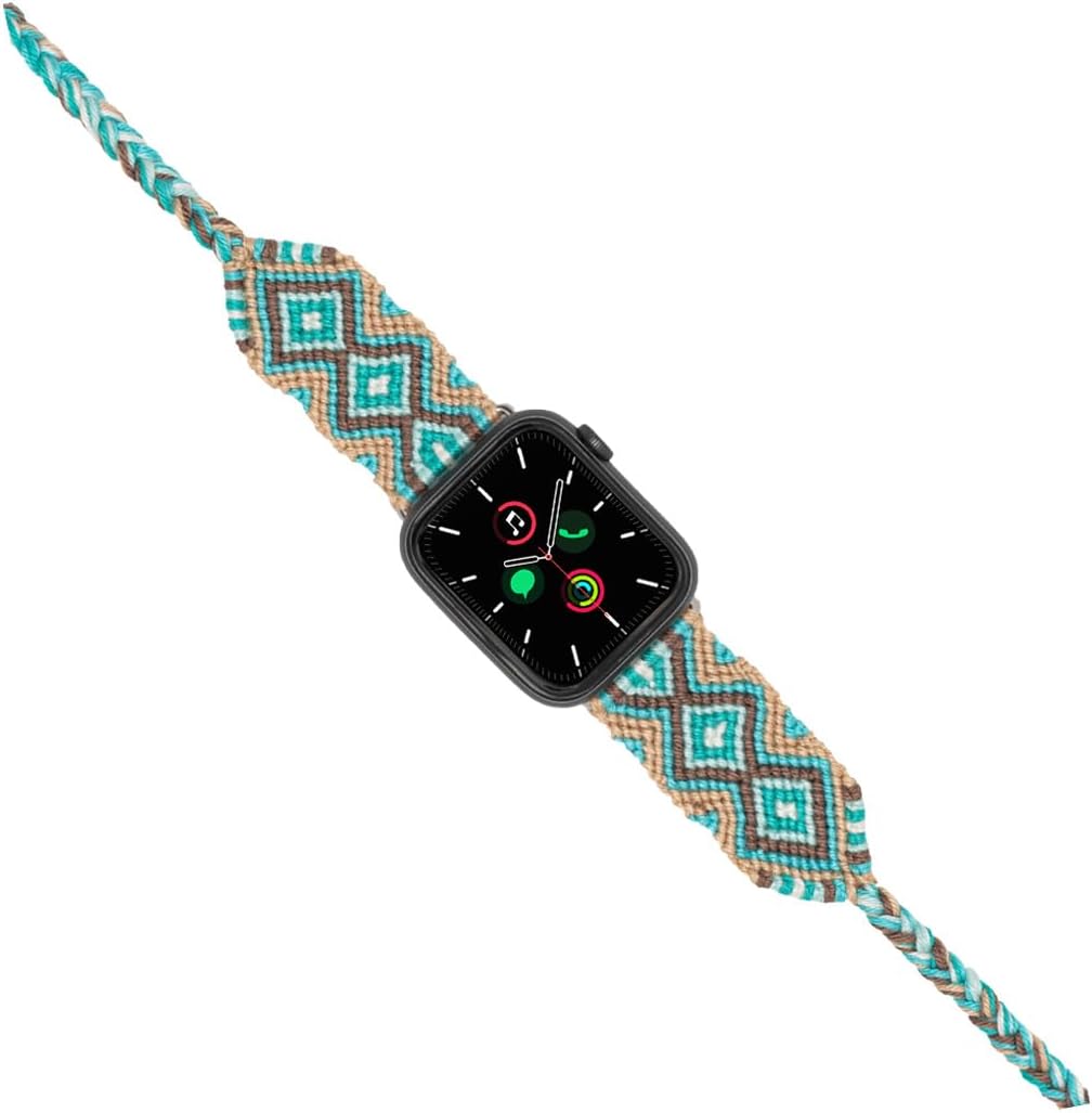 Hippi Charm Silver 42-44-45-49 mm Apple Watch Braided Band