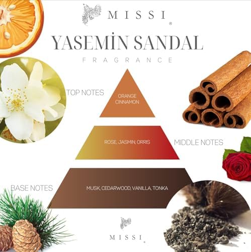 Alternative view of 200 ml Silindir Şişe Bambu Çubuklu Yasemin Sandal Oda Kokusu