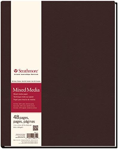 Strathmore (566-11 STR-566-11 48 yaprak No. 90 karışık medya, 27,9 x 35,6 cm, 27,9 x 35,6 cm, beyaz, 24 adet