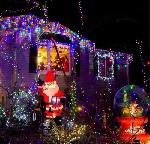 Alternative view of 10 Metre Fişli RGB Led Işık Noel Yılbaşı Ağacı Işığı Led Ampül Çam Ağacı Balkon Merdiven Salon Yada Oda Süslemelerinde Kullanıma Uygun 220v Prizden Enerjisini Alır
