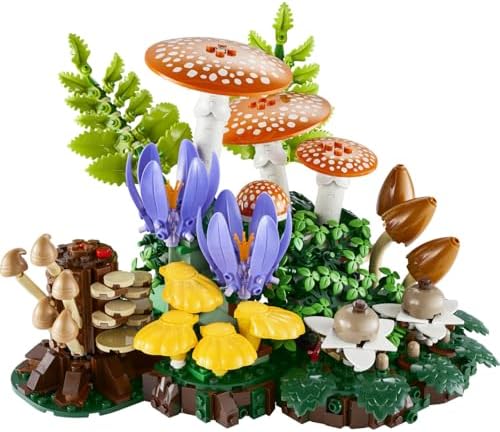 Orman Mantarları 11505 - Yetişkinler için Yer Yıldızı, Horoz, Mycena ve İstiridye Mantarları İçeren Dekoratif Model Yapım Seti, Kadınlar ve Erkekler için Hediye Fikri (806 Parça) - Görsel 3