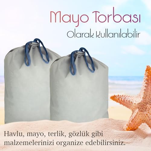 Alternative view of Çamaşır torbası, Seyahat organizer, Kirli çamaşır torbası,Valiz içi organizer, Çamaşır sepeti, Saklama çantası (Gri)