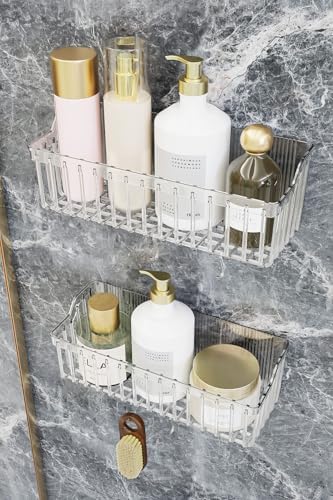 Alternative view of Banyor Yapışkanlı Banyo Rafı, 2'li Banyo Düzenleyici Organizer Banyo Duş Rafı Şampuanlık, Plstik