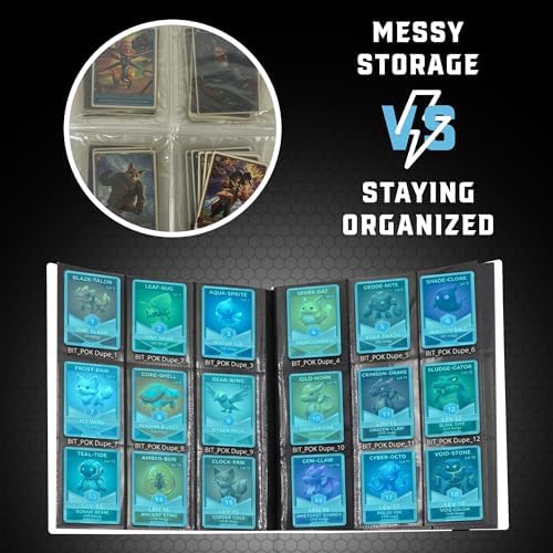 Alternative view of CardGuard Trading Card Pro-Folio, 9 Cepli Yan Yükleme Sayfaları, 360 Kart Tutar, Beyaz
