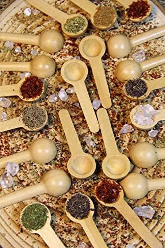 12 Adet Bambu Baharat Kaşığı ve Ölçek Kaşığı, Bambu Reçel Bal Kaşığı 12 Adet | Doğal ve Şık 12 Adet Bambu Baharat ve Ölçek Kaşığı Seti - Mutfakta Estetik ve Fonksiyonellik Bir Arada!