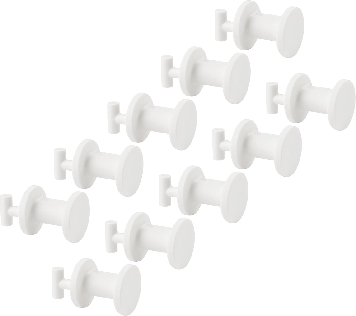 Alternative view of SKADIS mini plastik itme kancası (SKADIS pegboard için uygundur), beyaz, 19 mm, 205.198.88-10'lu paket