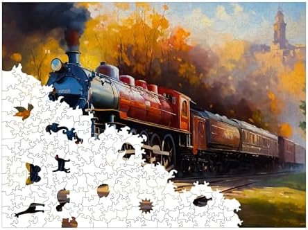 Ahşap Puzzle Yetişkin - Gün Batımı Eksprsi - 450 Parça, 29 x 39 cm - Yapıştırıcı Folyo Dahil - Benzersiz Şekilli Parçalar & Özel Figürler - R1-06 - Görsel 3
