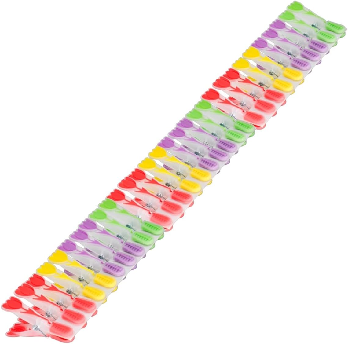 New-Max Elite Lale Desenli Silikon Mandal, Şeffaf, 30 Adet - Görsel 3