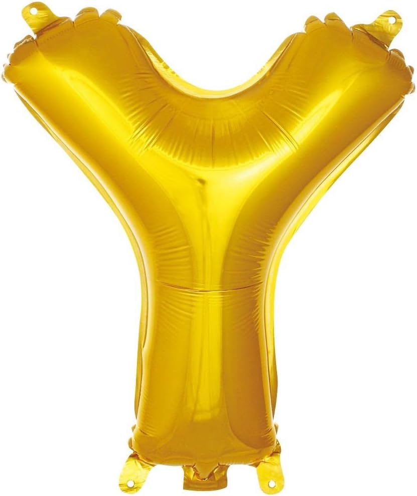 Alternative view of Y Harfi 16 İnç Gold Renk Folyo Balon 36 CM (Altın)