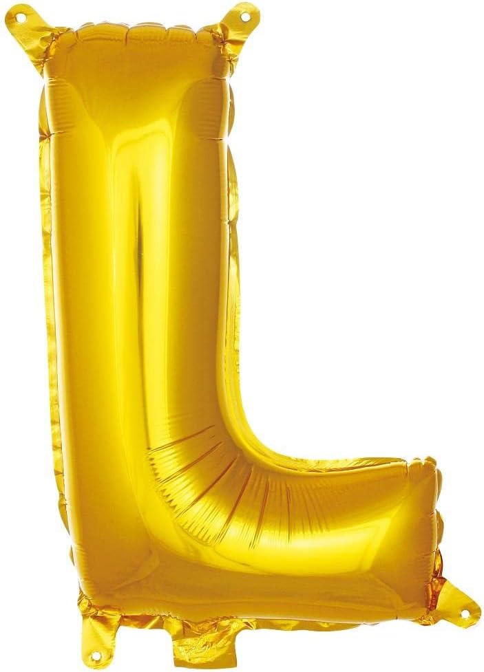 Alternative view of L Harfi 16 İnç Gold Renk Folyo Balon 36 CM (Altın)