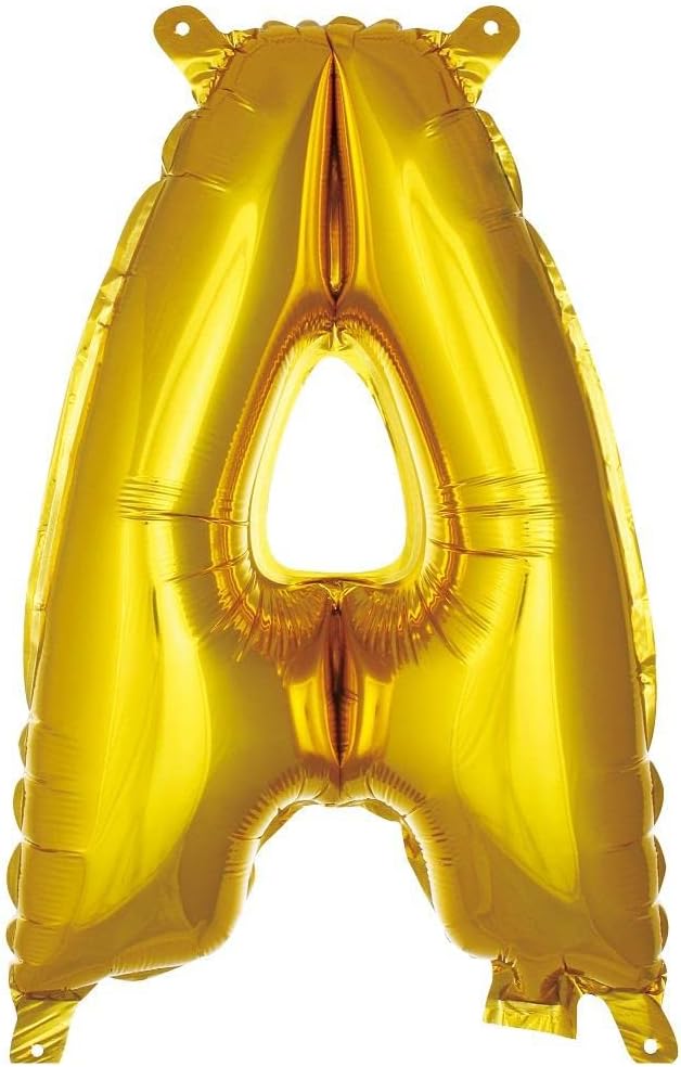 A Harfi 16 İnç Gold Renk Folyo Balon 36 CM (Altın)
