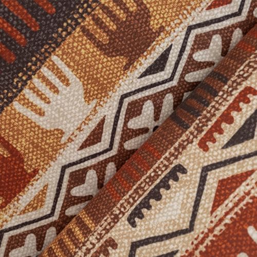 CONCEPT SoftMicro Boho Etnik Desenli Mikrofiber Koltuk Örtüsü ve Şalı, Kaymaz Toprak 180x300 cm