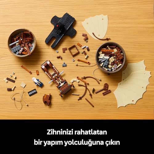 Alternative view of Leonardo da Vinci’nin Uçan Makinesi 10363 – Tarih ve Havacılık Meraklısı Yetişkinlere Özel Dekoratif Yapım Seti, Hediye Fikri (493 Parça)